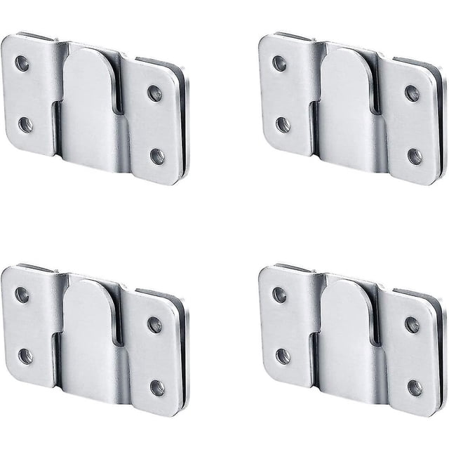 Botao Soportes de montaje empotrado, Cabecero Soportes de fijación a la pared Montaje en pared Enclavamiento Z Clip Gancho Hardware para conexión de muebles, Cuadros Espejos Fra