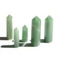 thumbnail image 4 of RSAMD Natural Green Aventurine Crystal Tower Obelisk Quartz Point Wand Reiki Healing-1PC (Random Pick)-6-7cm, 4 of 9