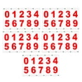 thumbnail image 2 of Mdesiwst 5 Sheets 2/3/4-Inch Reflective Mailbox Number Sticker 0 to 9 Waterproof Die-cut Self Adhesive Vinyl Modern House Number Decal Window Door Decoration, 2 of 7