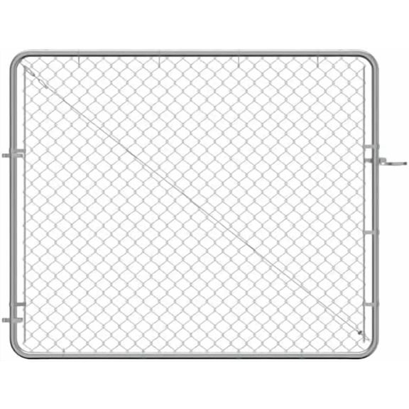 5'H Adjustable Chain Link Gate Kit - Galvanized$$Tools & Hardware Other