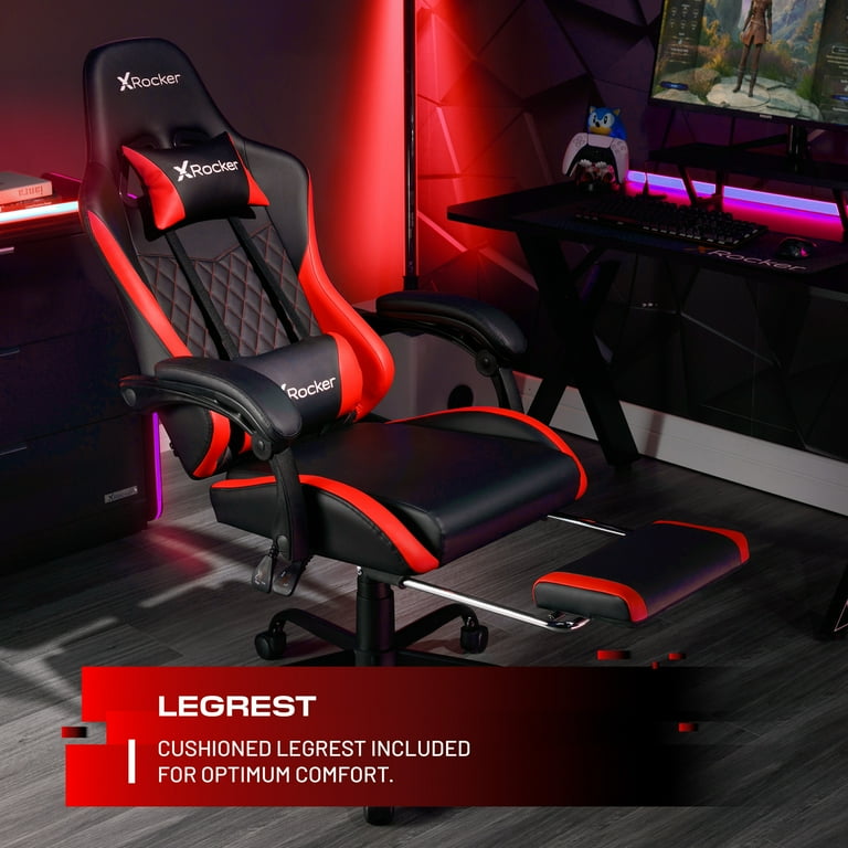 X Rocker Apex PC Gaming Chair with Massage Function and Footrest