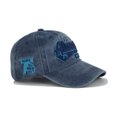 thumbnail image 2 of facefd Baseball Cap Snapbacks Hat Summer Headwear Men Retro Style Letter Washed Unisex Craftsmanship Breathable Spring Navy Blue, 2 of 6