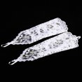 thumbnail image 4 of Scalloped Flower Lace Mesh Rhinestone Fishnet Gloves Fingerless Lace Gloves Wedding Gloves For Bride Accessory Wedding Prom Party, 4 of 7