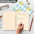 thumbnail image 5 of Lemons on Plaid Notebooks 2 Pcs 1-subject Journal 60 Sheets A5 College Ruled Paper Detachable Ring 8.3"x5.7", 5 of 8