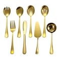 thumbnail image 1 of Stainless Steel Tableware Shared Set Fork Spoon Butter Cake Shovel Service Spoon Fork Soup Leakage, 1 of 5