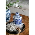 thumbnail image 6 of A&B Home Set of 2 Blue and White Chinoiserie Porcelain Lidded Jar, 6 of 11