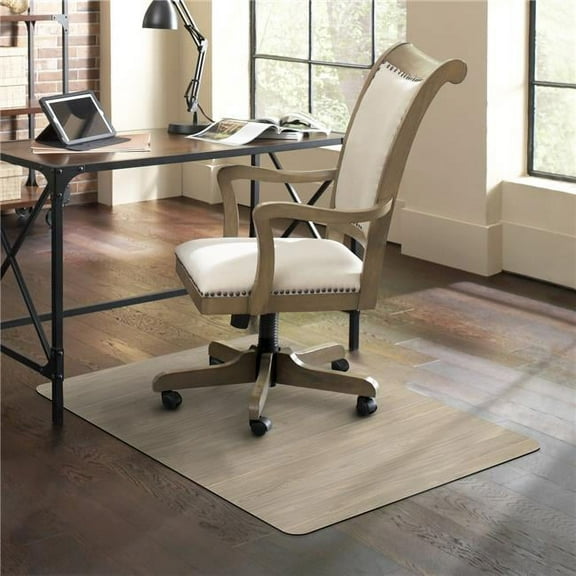Trendsetter 119753 36 x 48 in. Rectangle Hard Floor Chair Mat, Driftwood