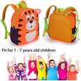 thumbnail image 4 of Mochila para niños pequeños, mochilas preescolares para bebés, niños y niñas, lindas mochilas de neopreno con dibujos animados para niños de 0 a 3 años (tigre), 4 of 4