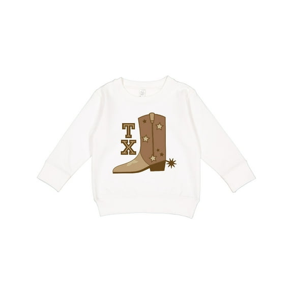 Inktastic Texas Cowboy Boot Toddler Sweatshirt