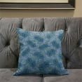 thumbnail image 5 of Amrita Sen Designs CAPL1108BrCDS-BL-26x26 26 x 26 in. Floral Leaves Broadcloth Indoor & Outdoor Blown & Closed Pillow - Grey, Blue & Pink, 5 of 5