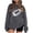 Gray-05, variant on Ladies Tops And Blouses Floral Printed Long Sleeves Tops Round Neck Shirts Blouses Fall Outfits 2024