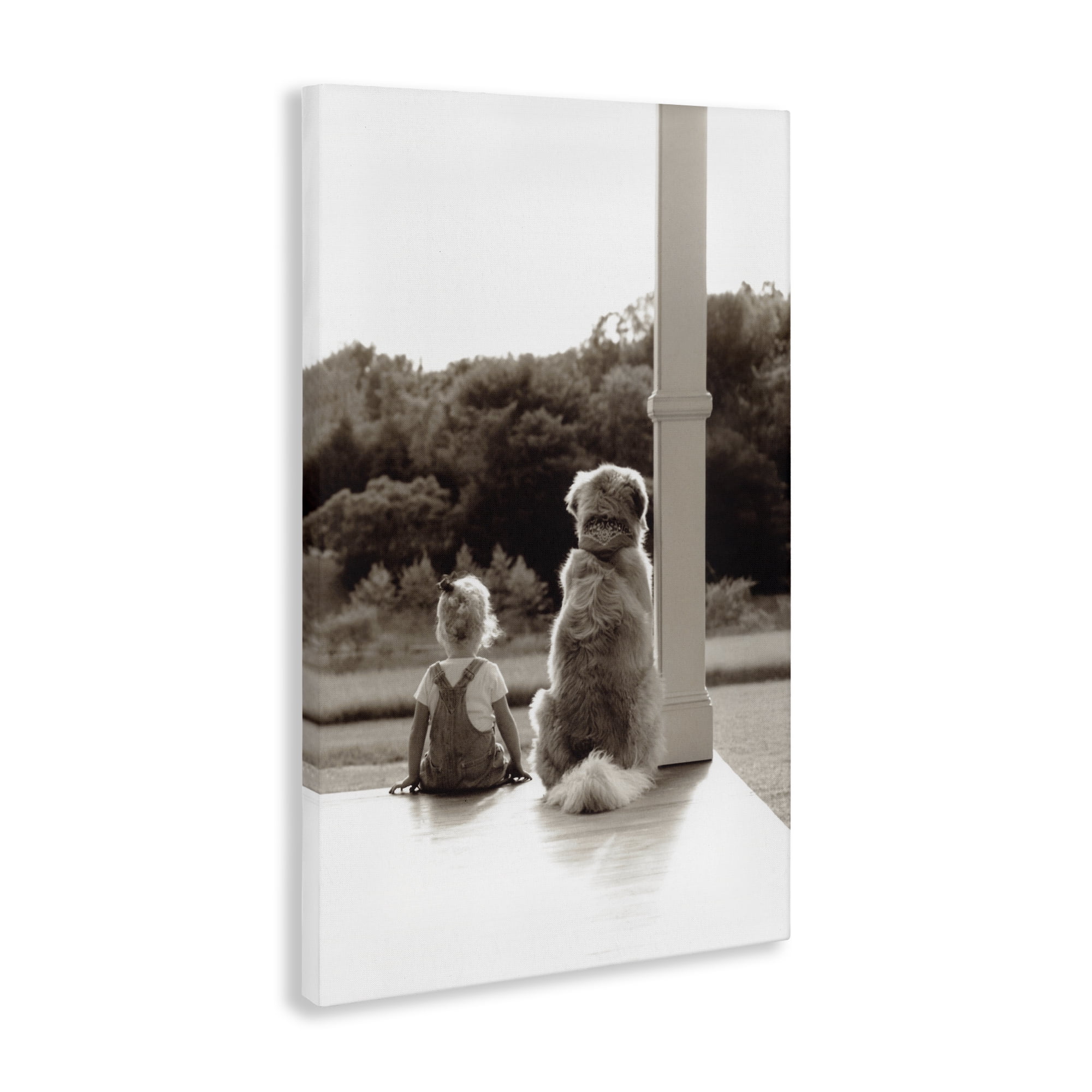 Stupell Industries Child And Dog Friendship Canvas Wall Art, design by Kendra Dew