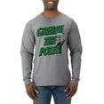 thumbnail image 2 of Wild Bobby Grease the Poles Broad Street Philadelphia Football Sports Men Long Sleeve Shirt, Heather Grey, Small, 2 of 5