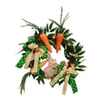 thumbnail image 3 of 18inch Easter Rabbit Wreath with Eggs bunny spring Carrot Window for Front Door Ornament, 3 of 9