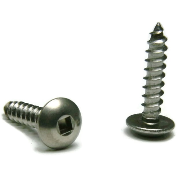 Stainless Steel Square Drive Truss Head Sheet Metal Screw #10 x 1/2 ...