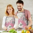 thumbnail image 5 of Pioneer Flower Floral Print Pattern Apron-Garden Aprons for Women with Pockets-Cotton Linen Waterproof Kitchen Cooking Gardening Aprons Adjustable for Kitchen,Cooking,BBQ and Salon 33x27 Inch, 5 of 7