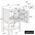thumbnail image 2 of HICOMILA 20" Small Bathroom Vanity with Sink Combo, Freestanding Vanity Cabinet with Soft Closing Door, Storage Rack, Open Shelf, Black, 2 of 7