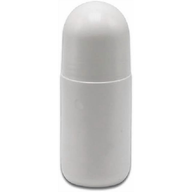 4 Pcs Bouteilles Vides Rechargeables 50mL en Plastique Blanc Anti-Transpirant avec Rouleau à Billes