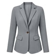 thumbnail image 7 of Women's Blazer Women's Suit Jacket Long Sleeve Solid Color Casual for Work Office Casual - Stylish Comfortable Women's Blazer, 7 of 7