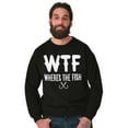 thumbnail image 5 of WTF Where's the Fish Fisherman Funny Men's Crewneck Sweatshirt Brisco Brands S, 5 of 5