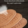 thumbnail image 5 of TELOLY Genuine Leather Insole for Shoes Men Women Comfortable Deodorant Casual Leather Orthopedic Feet Quality Cowhide Flats Shoe Sole Brown Eu38, 5 of 7