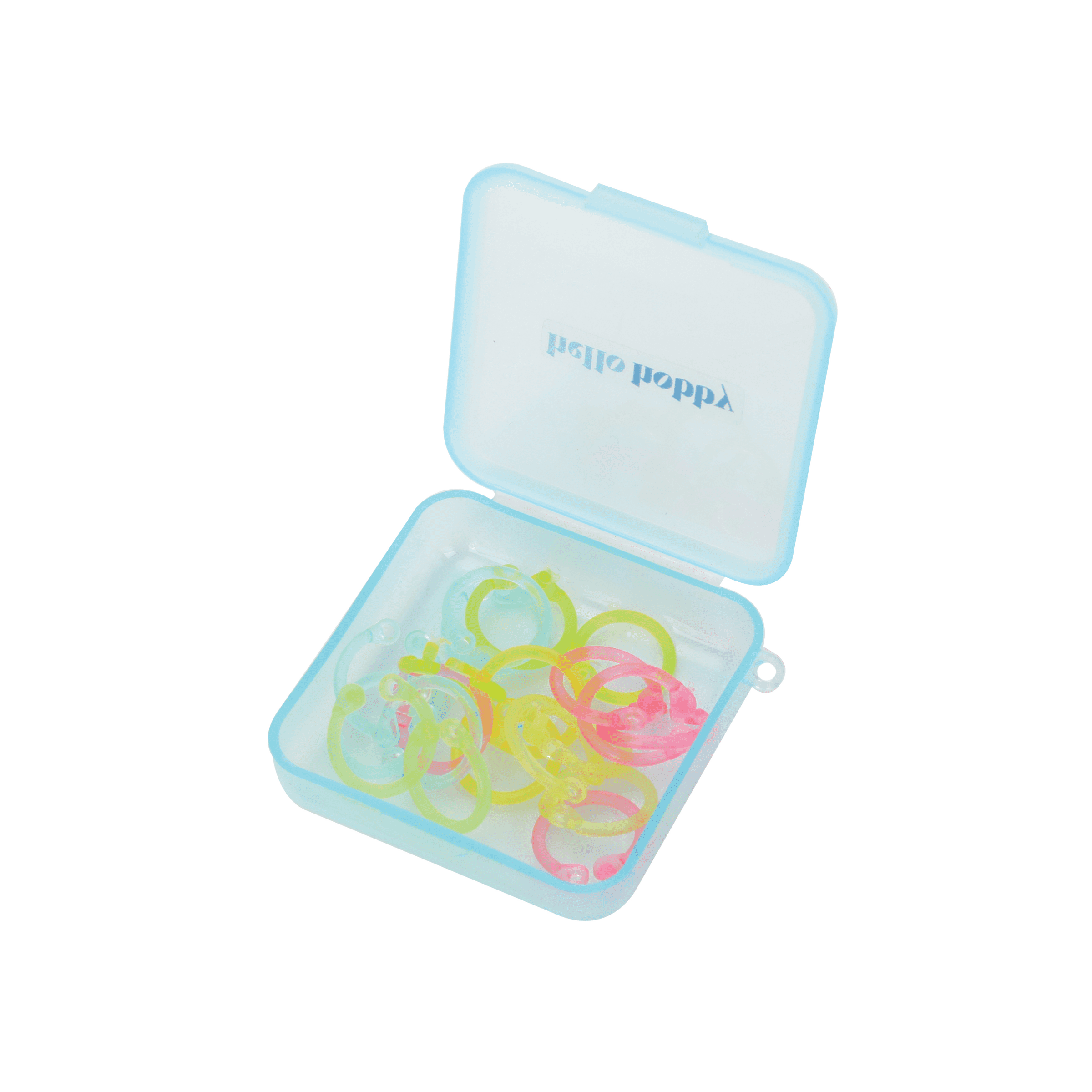 Hello Hobby Assorted Stitch Markers with Storage Case, 20 Count​