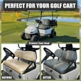 thumbnail image 5 of FUIALDOLG Golf Seat Covers for Cart Universal Fit Club Car Precedent Blue Wooden Print Breathable Golf Cart Bench Seat Covers Washable Fashion Accessories, 5 of 8