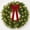 17.32" with Light, variant on Clearance Christmas Pine Cypress Wreath - Christmas Wreaths for Front Door, Real Touch Artificial Green Faux Xmas Wreaths for Home Indoor Outdoor Decor