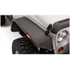 Bushwacker by RealTruck 07-18 Jeep Wrangler Flat Style Flares 2pc - Black Compatible with select: 2008 Jeep Wrangler UnLimited, 2015-2017 Jeep Wrangler UnLimited Sport