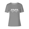 thumbnail image 4 of LiMoi Women's Short Sleeve Tops Womens Tops Tshirts Shirts for Women Graphic Funny Oversized Tops for Women Western New Arrivals, 4 of 4