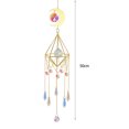 thumbnail image 2 of Crystal Moon Chandelier Colgante Prisma Wind Chime Hanging Home Decor (80) JShteea Libre de BPA, 2 of 7