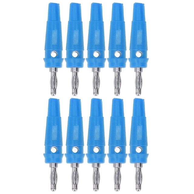 Terminal de conector banana, 10 piezas/juego, conector banana de 4 mm, adaptador de conector banana, conector banana, diseño personalizado