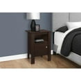 thumbnail image 3 of Monarch Specialties Accent Table, Side, End, Nightstand, Lamp, Storage, Living Room, Bedroom, Brown Laminate, Transitional, 3 of 4