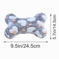 thumbnail image 4 of Bone-Shaped Pet Pillow for Small Dogs and Cats, Curved Neck Support Cushion, Soft Flannel Fabric, Washable, Cute Star Heart Paw Print Designs, Compact Travel Size, Cozy and Soft, 4 of 7
