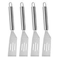 thumbnail image 1 of Miangastore Flipper Spatula Set 4Pcs Stainless Steel Kitchen Spatulas Silver, 1 of 8