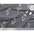 thumbnail image 3 of Soimoi Rayon Fabric Leaves & Floral Block Fabric Prints by Yard 56 Inch Wide, 3 of 3