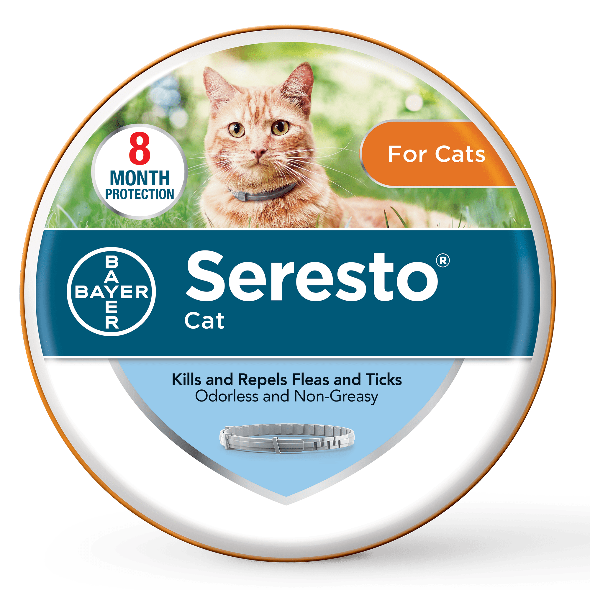 Seresto Flea and Tick Prevention Collar for Cats, 8 Month Flea and Tick