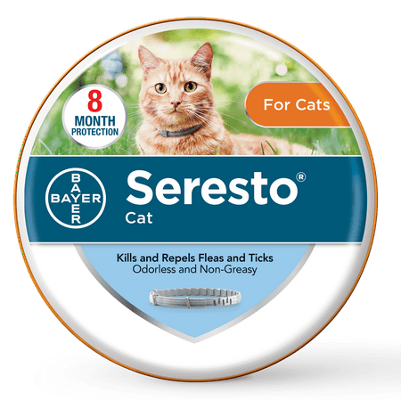 Seresto Flea and Tick Prevention Collar for Cats, 8 Month Flea and Tick (Best Flea Collars For Cats And Dogs)