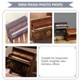 thumbnail image 2 of KAKOWELY Mini Piano Ornements 1Ensemble Forme de Piano en Résine Style Vintage Élégant pour Amateurs d'Instruments de Musique, 2 of 8