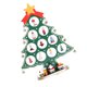 thumbnail image 2 of FELTECHELECTR Árbol de Navidad de madera con dibujos animados para decorar mesas y escritorios (verde), 2 of 6