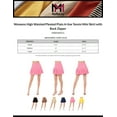 thumbnail image 2 of MixMatchy Women's High Waisted Pleated Plain A-line Tennis Mini Skirt with Back Zipper, 2 of 6
