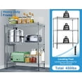 thumbnail image 3 of YRLLENSDAN 3 Tier Wire Shelving Units Metal Storage Rack 23L x 13W x 30H Adjustable Pantry Shelves NSF Kitchen Shelf for Kitchen Garage Small Places Commercial,Chrome, 3 of 7