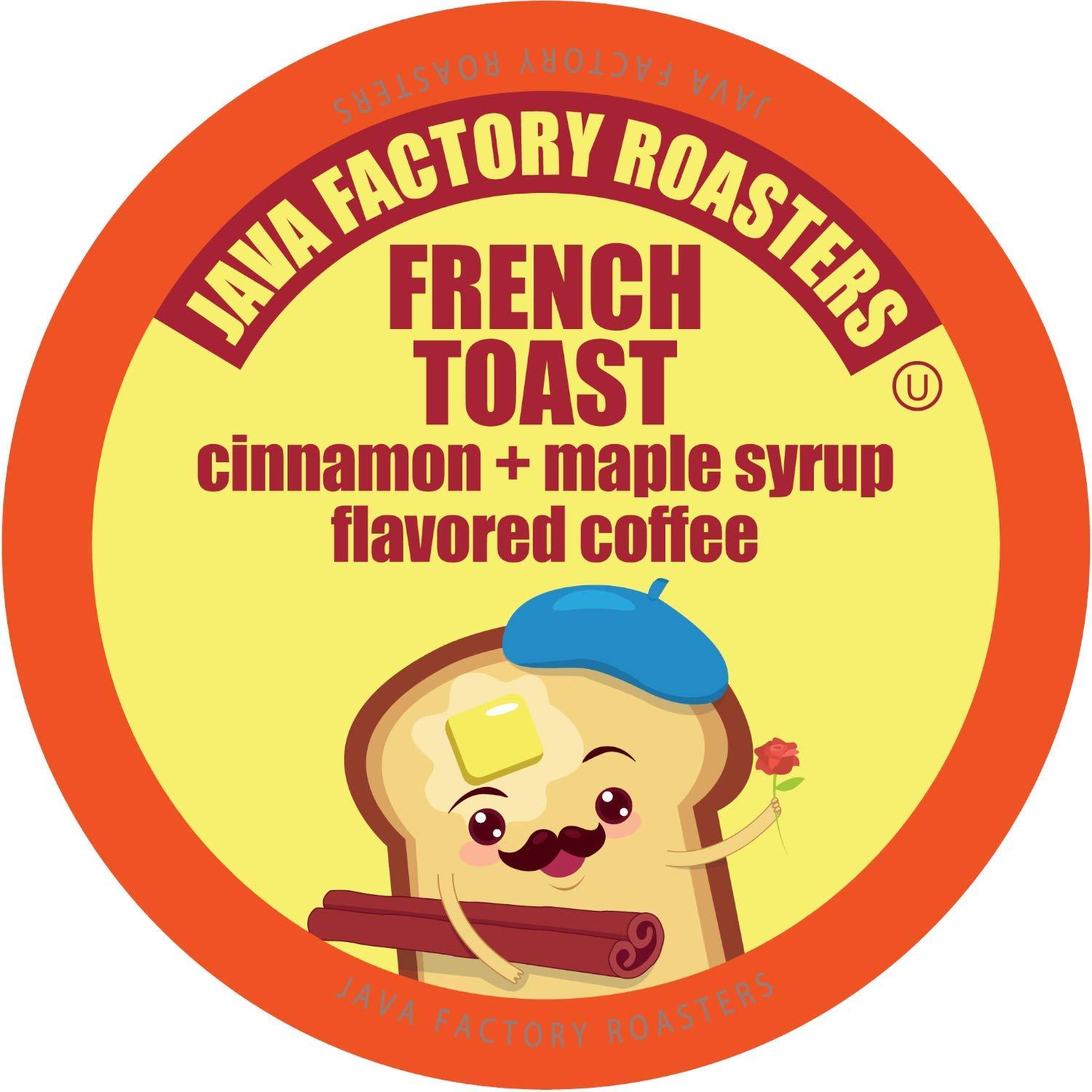 Java Factory French Toast Flavored Coffee for Keurig K Cup Brewers, 40Count 40 Count NEW