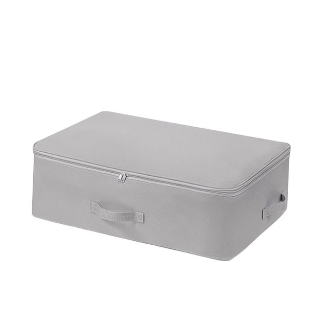 Bolsa de tela para edredón, asas reforzadas con cremallera, cesta para armario, almacenamiento de embalaje de gran capacidad, organizador de Almacenamiento y organización del hogar Extendido/Gris Injueey HA077321-04