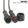 thumbnail image 1 of Black Display Pin Signal Line M12 Waterproof Connector Line Optional Cable Base Connector 2Pin/3Pin/4Pin/5Pin Cable 2SETS 2PIN 0.2M2, 1 of 8