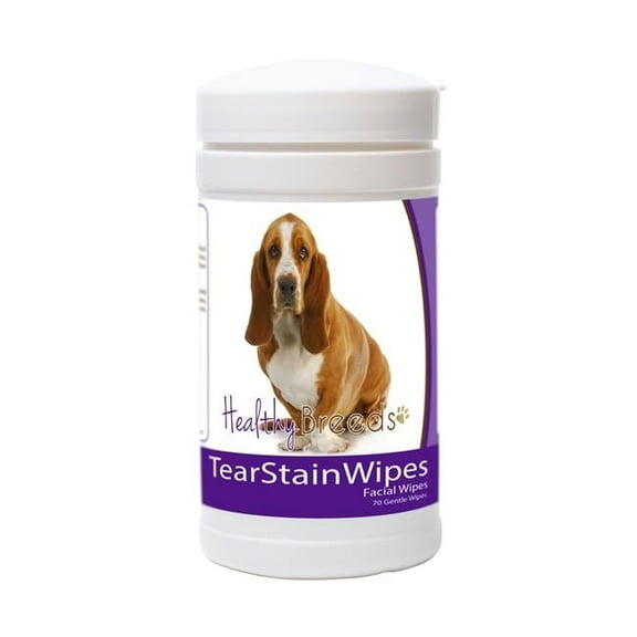 Healthy Breeds 840235152620 Basset Hound Tear Stain Wipes