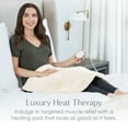 thumbnail image 3 of Pure Enrichment PureRadiance Ultra-Wide Luxury Heating Pad for Back Pain Relief, Patented Design, Soft Faux Fur & Micromink, 6 Heat Settings, Machine Washable, Large, 20”x24” (Golden Sands), 3 of 9