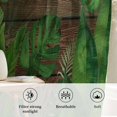 thumbnail image 7 of Tropical Leaves Sheer Curtains 72 Inches Long, Summer Botanical Monstera Leaf Wooden Brown Light Filering Curtains, Breathable Simi Curtain Privacy Drapes for Living Room Bedroom Window Treatment, 7 of 7