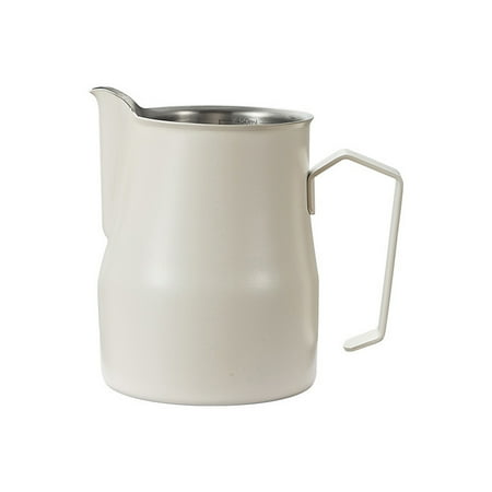 

Profit Milk Cream Cup Frothing Pitcher Jug 350ml Stainless Steel Measuring Mug for Art Barista Craft Home Kitchen Office Beige 350ML