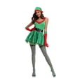 Women's Sexy Elf Christmas Costume 4 Piece set